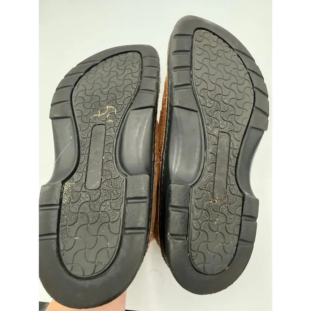 Birkenstock Madeira Fisherman Sandals Brown Nubuck Leather Size 39‎ Comfort Boho